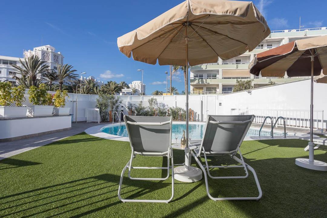Nueva!!! Villa playa del inglés piscina privada climatizada Esterno foto